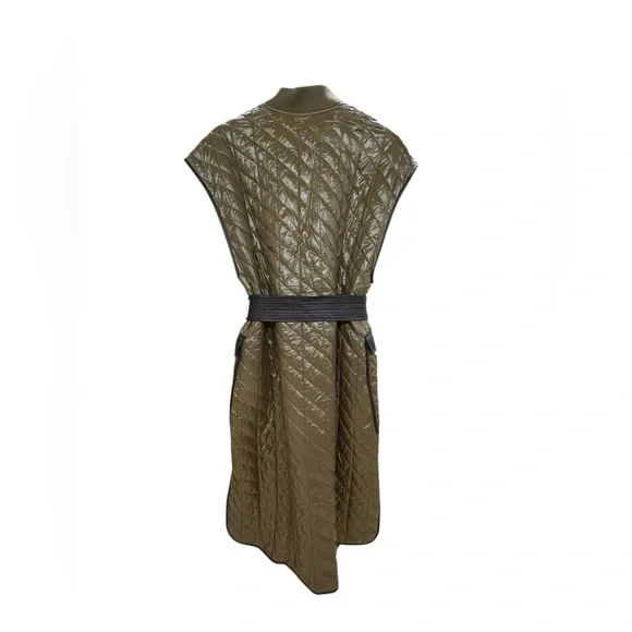 Bernardo Olive Quilted Vest with Black Accents - Picture 2 of 9